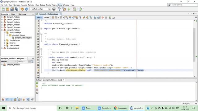 ejemplo datos personales con joptionpane en netbeans смотреть онлайн