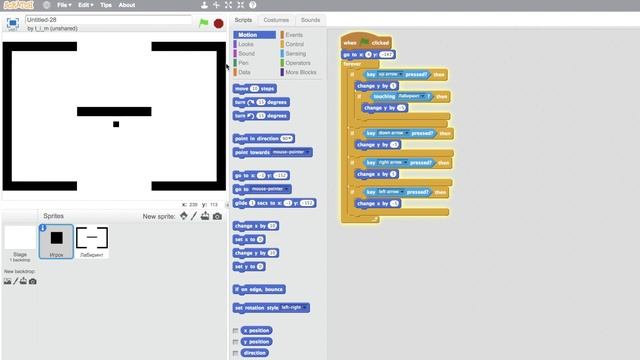 Лабиринт на Scratch за 10 минут! Для начинающих смотреть онлайн