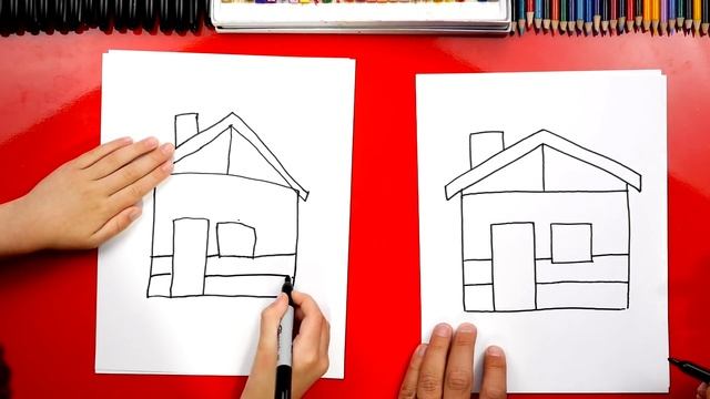 How To Draw A Log Cabin смотреть онлайн