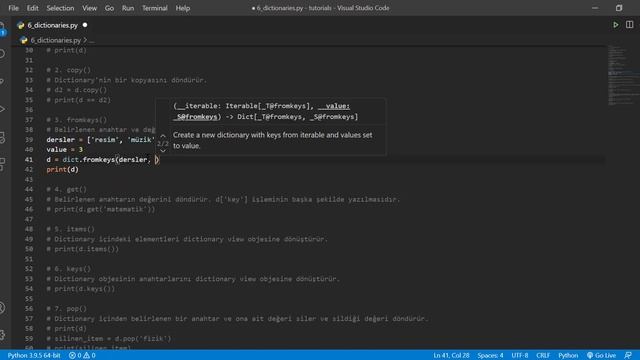 Yeni Başlayanlar İçin Python Dersleri 8: Dictionary смотреть онлайн