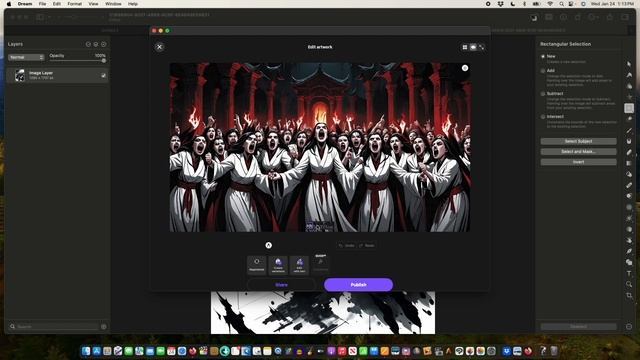 Building the last page of my AI Comic Book CurseRisen: Communion of the Fallen 2 in Pixelmator Pro смотреть онлайн
