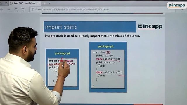 Import Static in JAVA || Core java || Rahul Chauhan || Incapp смотреть онлайн