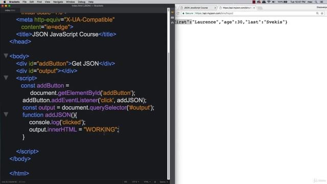 JSON Tutorial For Beginners What is JSON Learning JSON with JavaScript смотреть онлайн