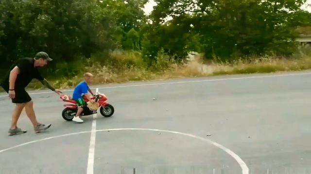 Мой минибайк,обзор/Учусь кататься/minibiker/mini Bike Review/mini Bike Lessons/children's Motorcycl