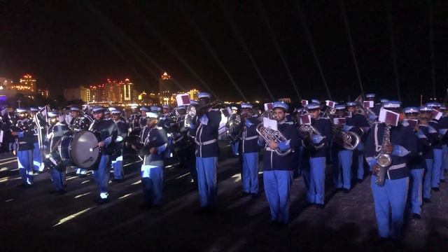 Band set performance - Arhbo FIFA 2022 song - at Katara Cultural Center during Eid Celebrations смотреть онлайн