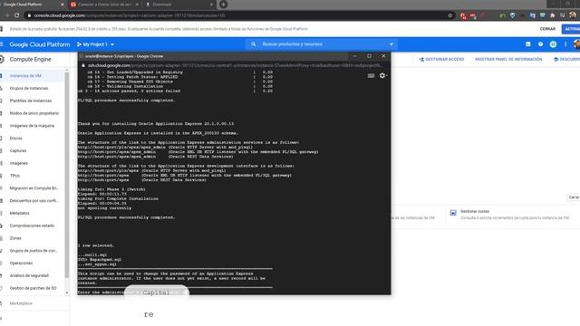 Instalar Oracle APEX 20.1 en Google Cloud Platform –Compute Engine – CentOS 8 – DB 18c XE Parte 3 смотреть онлайн