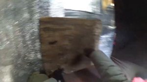 Установка зимней палатки на льду)) Лунки сверлятся внутри.