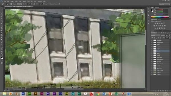 Perspective Rendering for Landscape Architecture: Photoshop Workflow