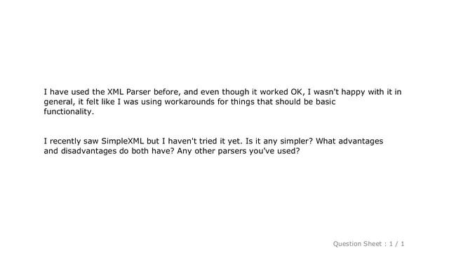 PHP : Best XML Parser for PHP смотреть онлайн