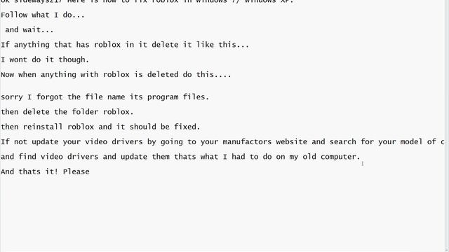 How to fix roblox wont start error. смотреть онлайн