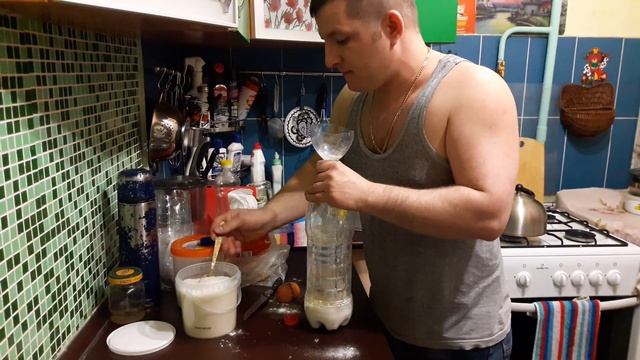 Готовим тесто для блинов без миксера! смотреть онлайн