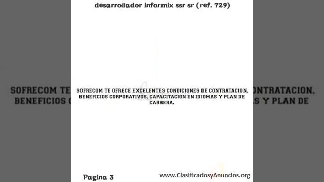 desarrollador informix ssr sr (ref. 729) смотреть онлайн