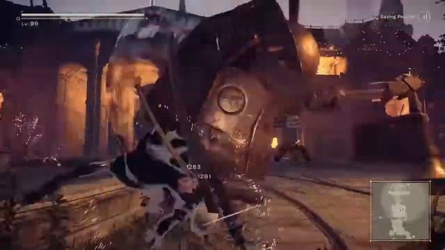 NieR:Automata - Bunny Statue Fight (Hard) смотреть онлайн