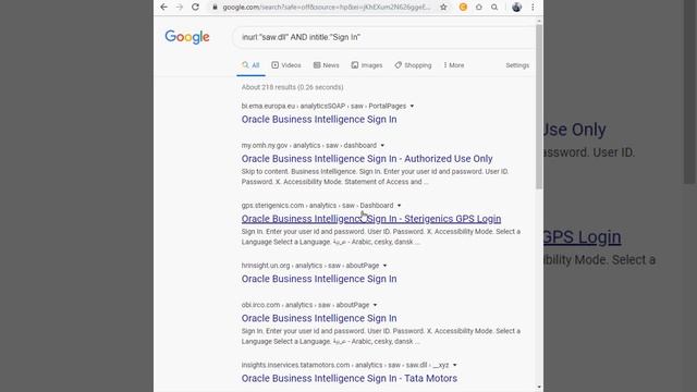 Google Dork: Find Oracle Business Intelligence Login Portals смотреть онлайн