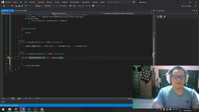 Obtener datos de las filas de un DataGridView - C# Windows Forms смотреть онлайн