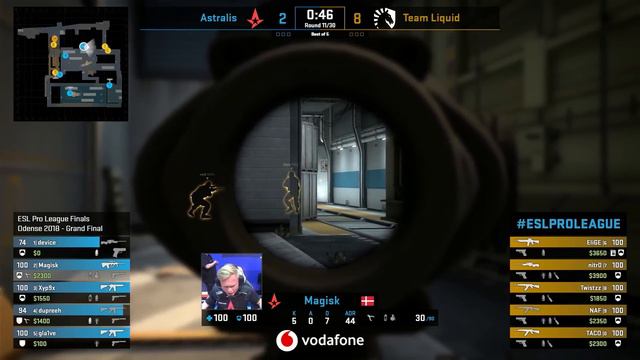 CS:GO - Team Liquid vs. Astralis [Train] Map 1 - GRAND FINAL - ESL Pro League Odense Finals 2018 смотреть онлайн