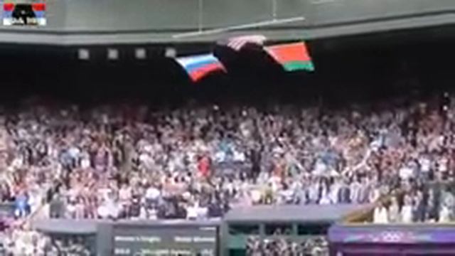 Флаг США падает под гимн России. УНИКАЛЬНОЕ ТВ ОК. смотреть онлайн