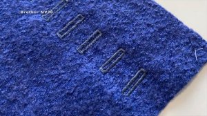 Как выполняют петли машины Brother NV, A и F серий/Сравнение петель Brother/Петли на машинке Brothe