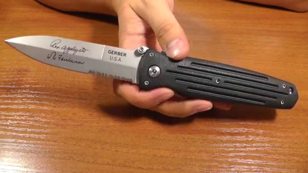 Боевой складной нож Gerber Combat folder Applegate-Fairbairn. смотреть онлайн