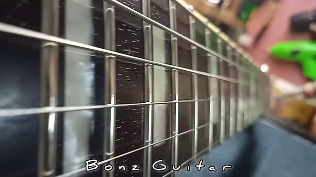 Epiphone LP custom ebony - Upgrade pickup - Rewiring @bonzguitar смотреть онлайн