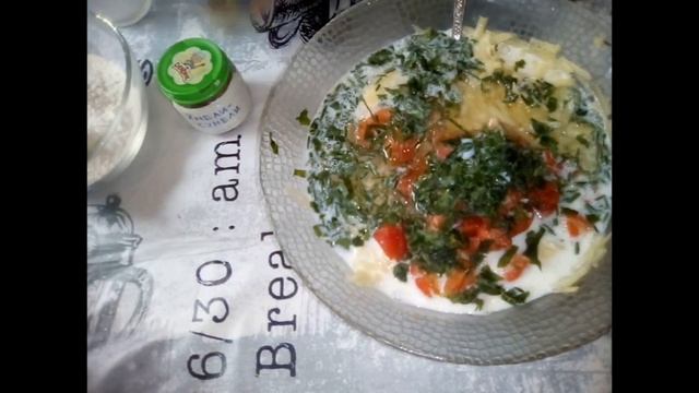 Запеканка с тёртым картофелем.