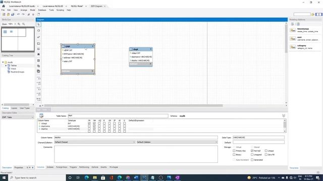 ER Diagram to relational schema in MySQL Workbench смотреть онлайн