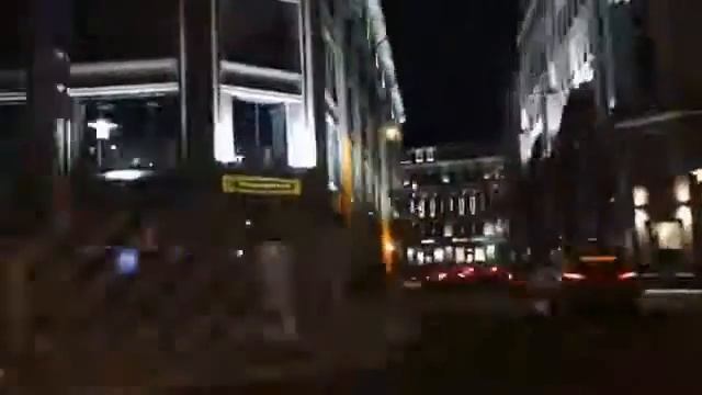 Ночная Москва из окна авто смотреть онлайн