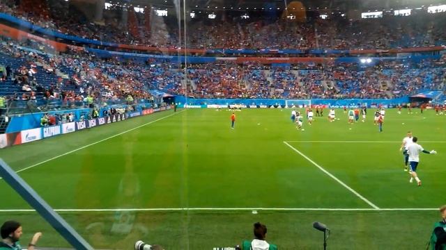 Место с ограниченной видимостью на стадионе Санкт-Петербург. Обзор поля смотреть онлайн