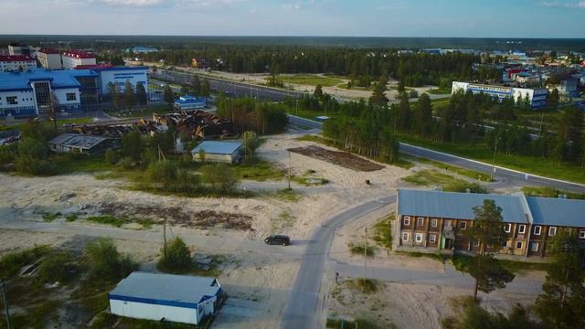 Муравленко с квадрокоптера. Улица Новоселов смотреть онлайн
