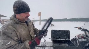 Снегоход Стелс СТАВР 600 первый запуск после лета + БАНАН!