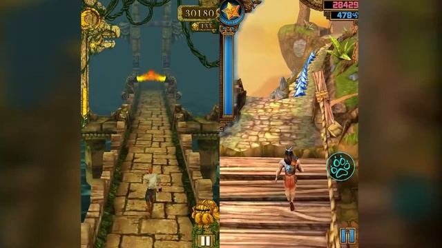 Temple Run Vs Spirit Run - Endless Run Gameplay - (Android/iOS) смотреть онлайн