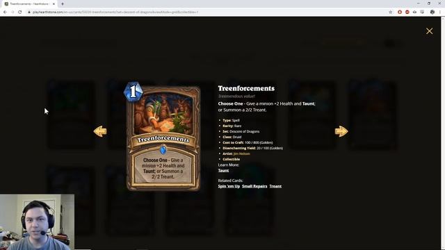 Treants in 2020!? Druid Card Review! [Hearthstone Descent of Dragons] смотреть онлайн