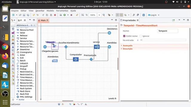 Anylogic Exemplo 3 Call Center Parte 3 смотреть онлайн