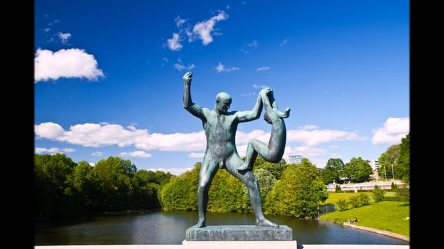 Vigelandpark - Парк скульптур Густава Вигеланда в центре Осло, столицы Норвегии смотреть онлайн