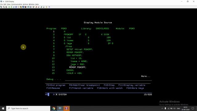 IBM i, AS400 Tutorial, iSeries, System i - *HIVAL/Key value with SETGT and then using READP concept смотреть онлайн