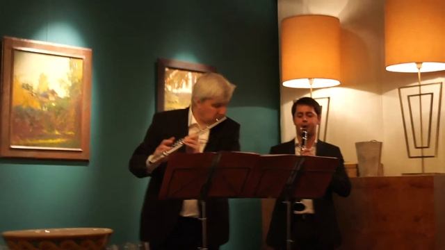 Четыре страницы для флейты и кларнета. Часть первая – Первая страница. Фрагмент смотреть онлайн