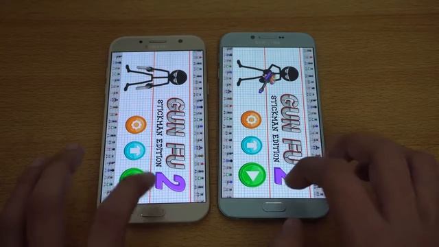Samsung Galaxy A7 2017 vs Galaxy A8 2016 Speed Test 4K смотреть онлайн