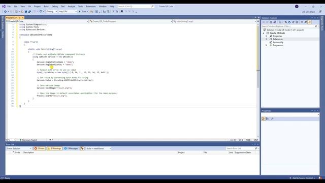 ByteScout QR Code SDK - Create QR Code with Binary Data using C# смотреть онлайн