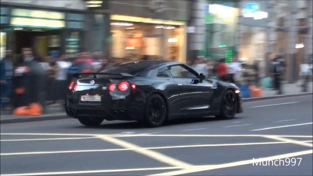ARAB NISSAN GTR - CRAZY DRIFT IN LONDON!! TITANIUM STRAIGHT PIPES! смотреть онлайн