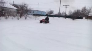 минитрактор переломка 4*4 из мотоблока FORTE испытание на проходимость