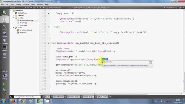 QT C++ GUI Tutorial - How to Link QListView with sqlite Database values смотреть онлайн