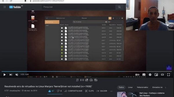 Consertar virtualbox kernel driver not installed (rc=-1908) / manjaro, Arch Linux e derivados (2021