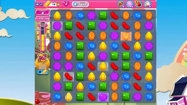 Just Need 2 Moves to Complete this Level! Yeay! | Candy Crush Saga Level 1055 смотреть онлайн