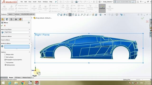 SolidWorks Tutorial design Lamborghini Gallardo #solidworks #modeling #car #tutorial #surface смотреть онлайн