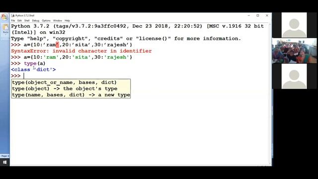 Python Dictionary data type смотреть онлайн