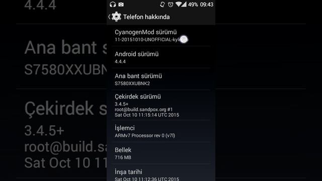 Samsung Galaxy Trend Plus GT-S7580 CyanogenMod 11 4.4.4 KitKat Rom [LATEST BUILD] смотреть онлайн