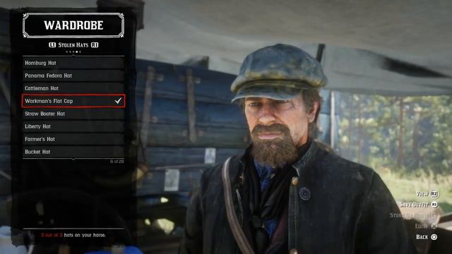 Red Dead Redemption 2 - Workman's Flat Cap / Bucket Hat (Found/Stolen Hats) смотреть онлайн