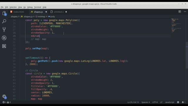 #15 Google Maps JavaScript API - Desenhando círculos (Shapes/Circles) - pt 2 de 3 смотреть онлайн