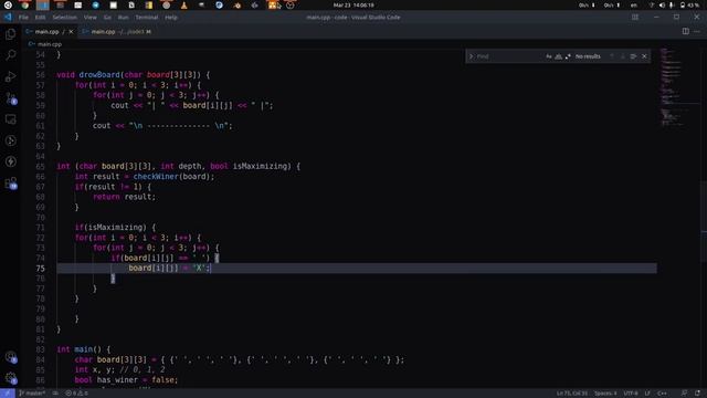 Tic Tac Toe AI with Minimax Algorithm | min max algorithm | خوارزمية ميني ماكس смотреть онлайн