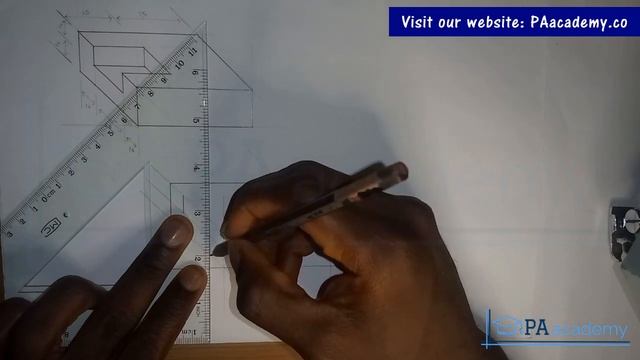 How to Draw Oblique Shapes in Technical Drawing. How to Construct Oblique Projection of Shapes смотреть онлайн